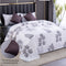 Venessa 5 Piece Set - One King Size Bedsheet with 2 Quilted Cushions & 2 Pillow Covers